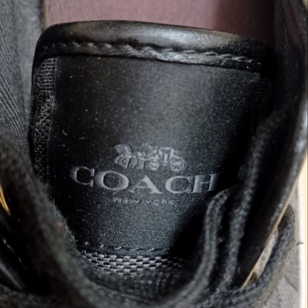 COACH Empire Outline C/Nap Signature Logo Lace Up CC Sneakers EUC - Picture 11 of 14